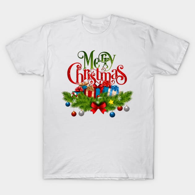 Merry Christmas T-Shirt by  Chirido_Bin